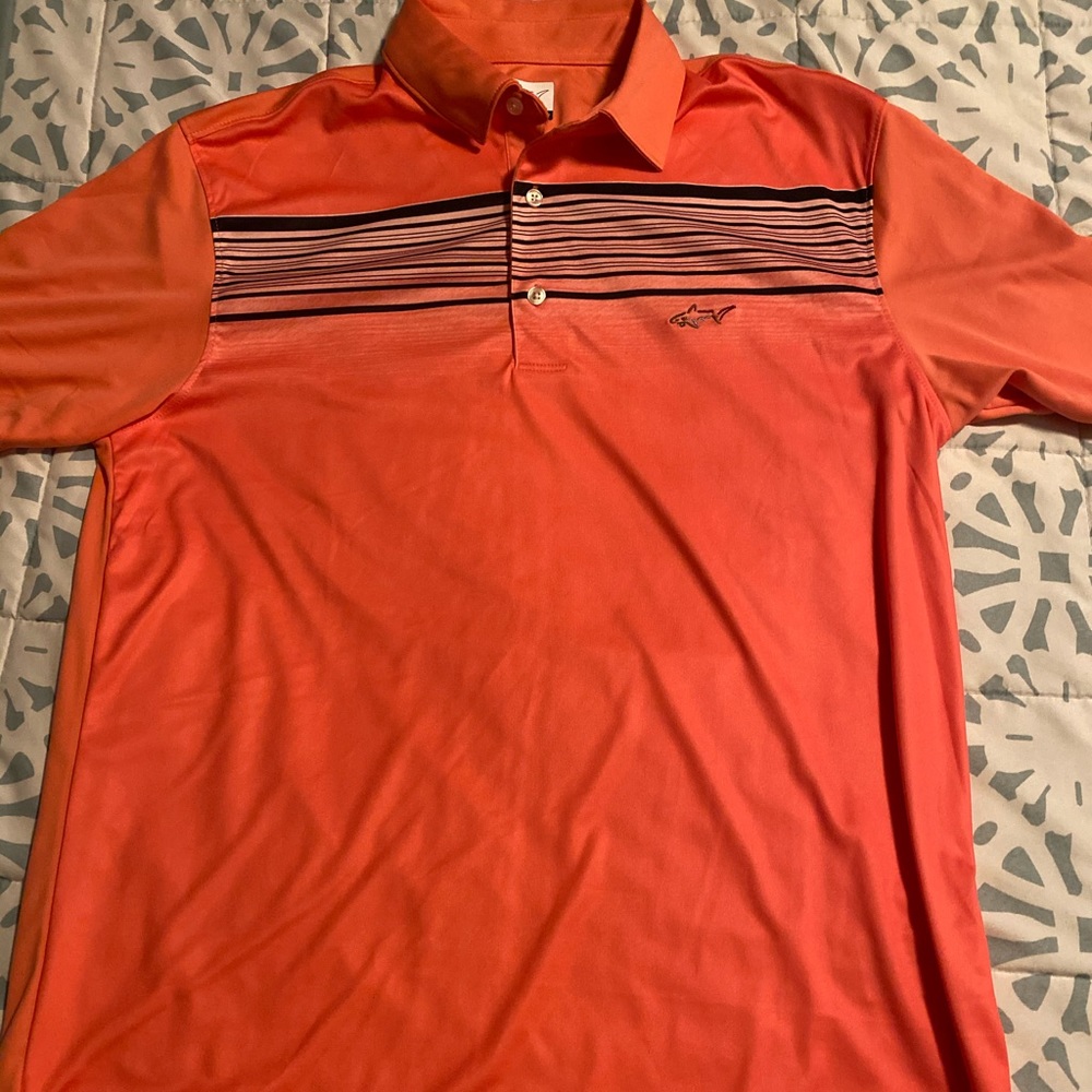 Greg Norman orange polo size medium